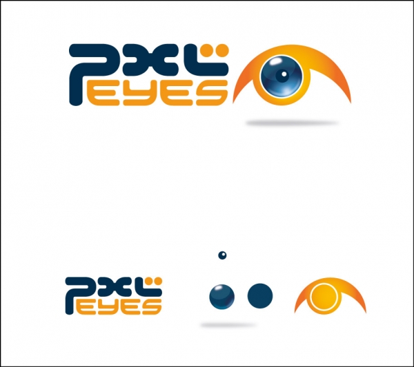 Creation of Web 2.0 - Logo PXLEyes v5.0: Step 1